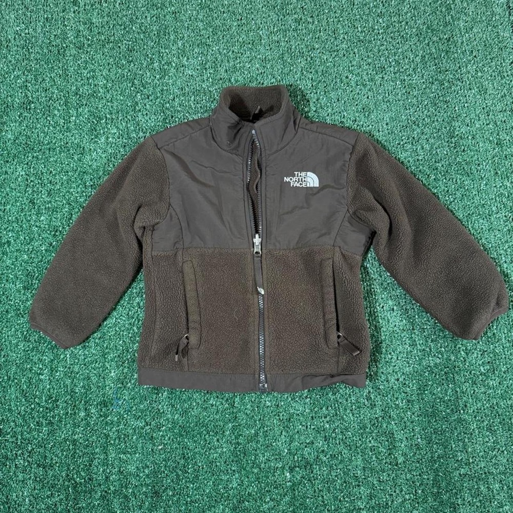 The North Face Brown Fleece Full-Zip Jacket Kids M 10/12 Denali Style